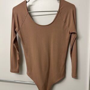 Banana Republic Brown Long Sleeve Bodysuit